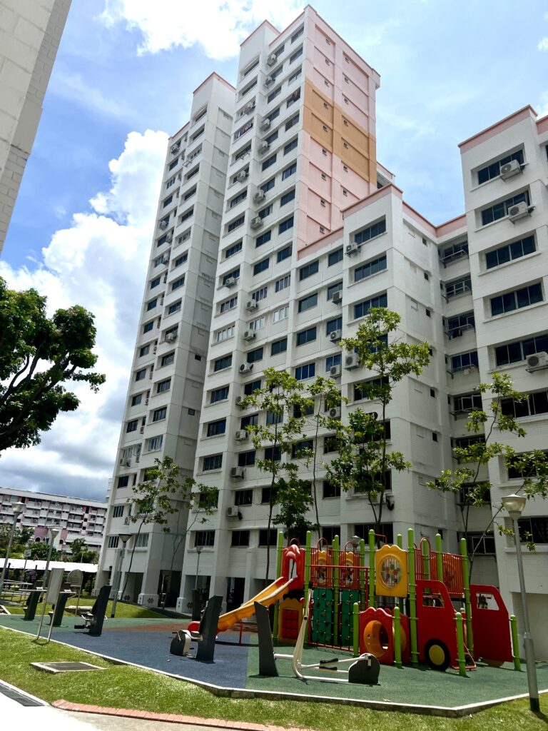 District 19 HDB resale – HDB blocks and playground in Hougang