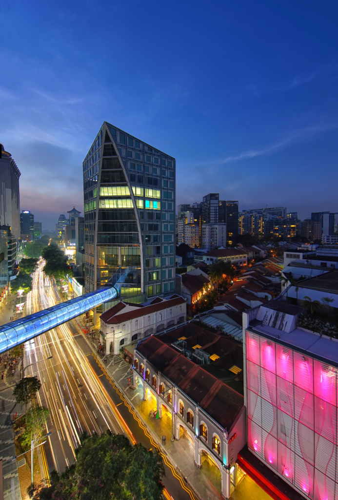 orchard road night scene